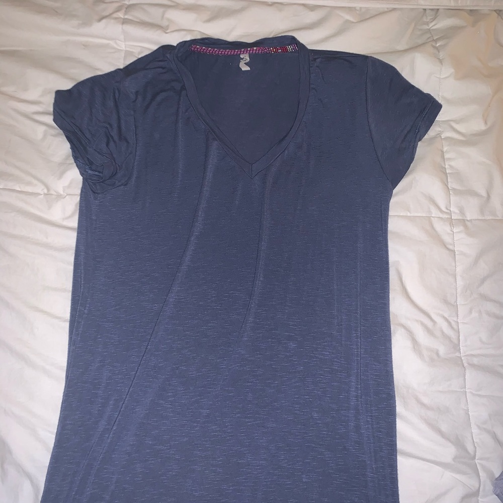 Blue T shirt dress